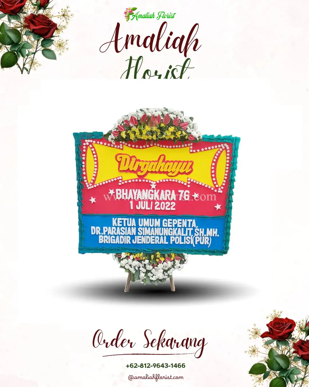 Papan Bunga HUT Ulang Tahun Meruya Utara